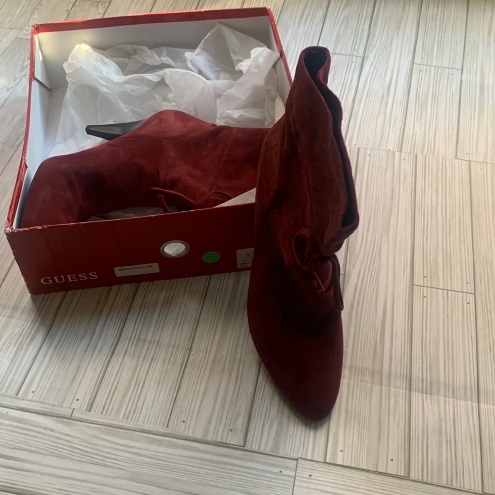 Suede stylish ankle boot